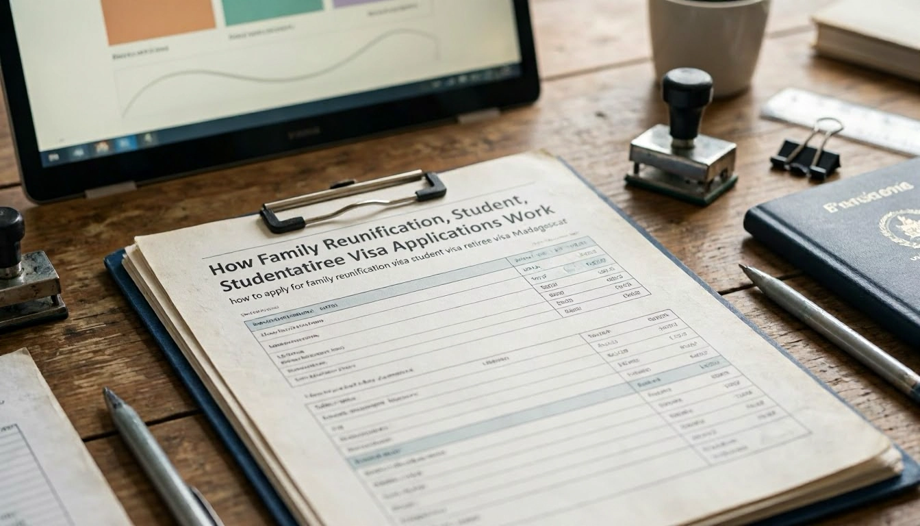 How Family Reunification, Student, and Retiree Visa Applications Work